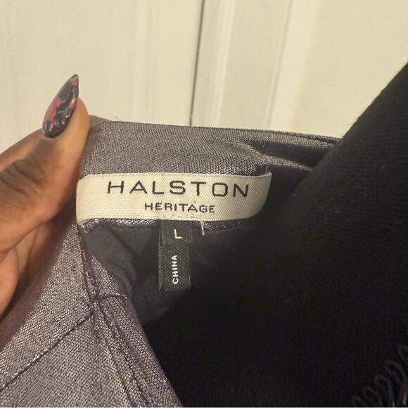 Halston Heritage Silver Twist Column Gown - Picture 9 of 11